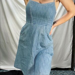 Jean dress with pockets
